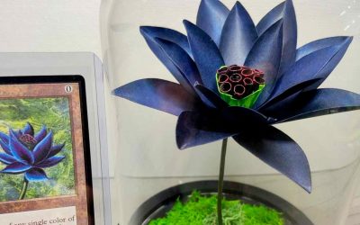 Florida woman crafts mega-lifelike MTG Black Lotus from paper