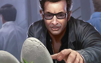Jeff Goldblum’s Jurassic World character will appear on at least two cards in Magic: The Gathering’s new set