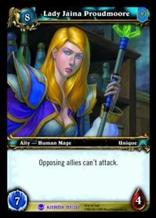 World of Warcraft TCG Lady Jaina Proudmoore - Heroes of Azeroth 195-361 - Epic Rare