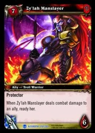 World of Warcraft TCG Zy-lah Manslayer - Heroes of Azeroth 276-361 - Rare
