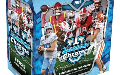 2023 Bowman University Chrome Sapphire Football Checklist, Info
