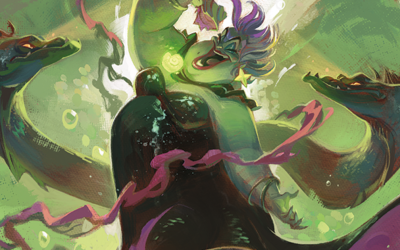 Get a first look at a classic Disney villain’s new Enchanted card in next Lorcana set Into the Inklands