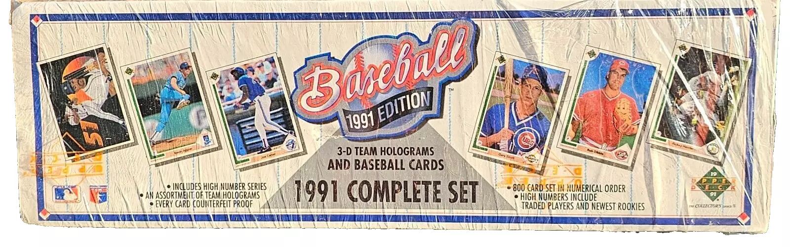 1991 Upper Deck Baseball Complete Card Set Factory Sealed