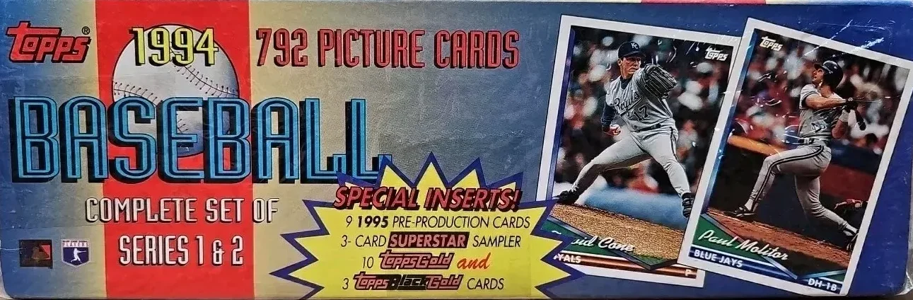 1994 Topps Baseball Complete Set of Series 1 & 2 - Factory Sealed Box